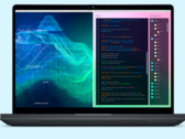 Volgens Dell wordt de Qualcomm AI-100-inferentiekaart geleverd met 32 AI-kernen en 64 GB LPDDR4x-geheugen. Afgebeeld - Een Dell laptop met een coderingsvenster aan de rechterkant van het scherm. (Afbeeldingsbron: Dell)