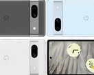 De Pixel 7a in zijn drie vermeende lanceringskleuren. (Beeldbron: @OnLeaks &amp; MySmartPrice)