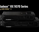 AMD Radeon RX 9070 XT en RX 9070 RDNA 4 GPU's krijgen een volledige prestatie onthulling. (Afbeelding Bron: AMD)