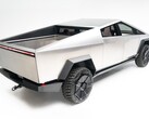 De Cybertruck (afbeelding: Tesla's Peterson Automotive Museum tentoonstelling)